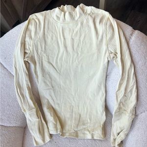 Free people Faded yellow turtle neck